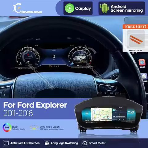 For Ford Explorer 2011-2018 Car Digital Cluster LCD Dashboard Player Carplay Cockpit Virtual Instrum