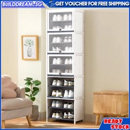 White Shoe Cabinet Slim Shoe Rack Cabinet with Transparent Flip Door Household Entrance Shoe Shelf Large Capacity Tall Shoes Storage