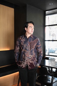 Hardi Batik - ASANA LILAC | Kemeja Batik Pria Lengan Panjang