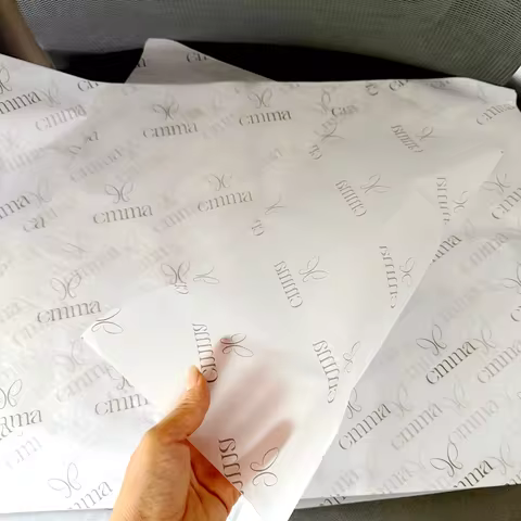 100pcs Customized Size Brand Logo Printed Eco Tissue Packaging Paper for Shoes Clothes Jewelry Wrapp