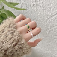 [🇲🇾 READY STOCK] ELEGANT PEARL AND LOVE RING JEWELLERY FASHION AESTHETIC PEARL ANF BEADS