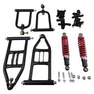 High-End 340mm Upper and Lower Swingarm+Suspension Shock for ATV Quad Bike Buggy Go Kart Direct Repl