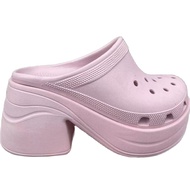 Crocs Siren Clog [สัง1คู่แถมตัวติดรองเท้าให้ 4ชิ้น=100B] รองเท้าหัวโตส้นสูงผู้หญิง รองเท้าเผื่อสุขภา