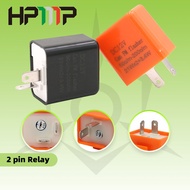 🔥HPMP💯 Signal Flasher Motorcycle LED Blinker Relay 2 Pin Hazard Double Signal Condenser EX5 LC135 Y15ZR RS150R Socket Indicator Signal Relay Flasher 🇲🇾