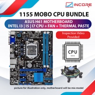 BUNDLE Asus/GIGA H61m/ Intel I3 I5 I7 / Heatsink Fan - Motherboard CPU Processor Socket 1155 DDR3 H6