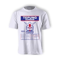 TEPUNG GANDUM TShirt Short Sleeve Round Neck Cotton Tepung Gandum White Unisex Size S M L XL Wholesa