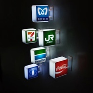 Tokyo 711 Refrigerator Stickers Convenience Store Light Signs Magnetic Home Decorations