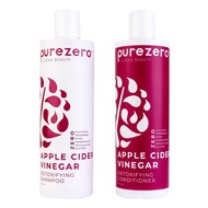 Apple Cider Vinegar Shampoo & Conditioner Set - Detox Scalp & Hair - pH balanced -Increase Hydration