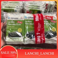 (Combo 3 vỉ ) Lá kim tẩm dầu oliu ăn liền Ofood  x 9 gói - Shop Siêu Thị Lan Chi