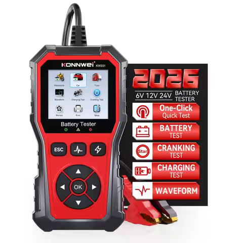 KONNWEI KW331 Battery Tester 6V 12V 24V Digital Car Battery Analyzer Conductance Tester for Flooded 