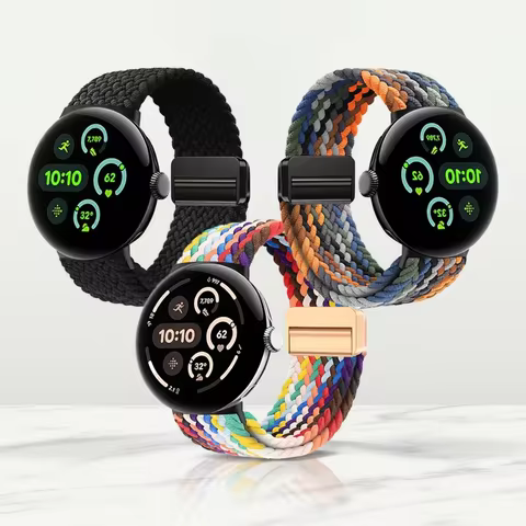Sport Nylon Bands Google Pixel Watch Bands/Google Pixel Watch 2/Pixel Watch 4/3 41mm Band Women Men 