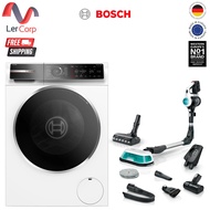 (BOSCH) เครื่องซักผ้าฝาหน้า WGB254A0TH 10กก. 1400 RPM + เครื่องดูดฝุ่นไร้สาย Unlimited7 ProHygienic 