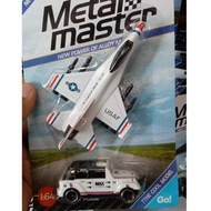 Metal Master Diecast Toy Jet Plane F-16 US Air 1: ScaleForce64 Set Towing Car / Metal Master Alloy F