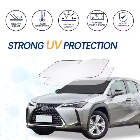 Windshield Sun Shade For Lexus UX 250H UX F Sport UX200 300 Sunshade Sun Visor Protector Foldable Bl