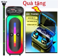 Loa karaoke bluetooth không dây model ZQS-4273M tặng tai nghe bluetooth M10 Pro