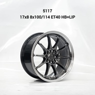 【Installation Available】Ce28 17x8 8x100/114.3 / 10x100/114.3 ET40 HB+LIP New rim sport rim