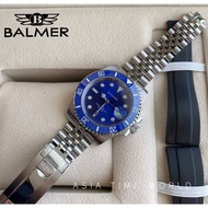 BALMER | 5006G SS-45 Men Watch Blue Dial Automatic Stainless Steel Strap Free Rubber Strap