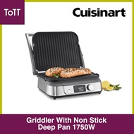 Cuisinart Griddler With Non Stick Deep Pan 1750W