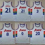 25Season New Basketball Jersey with George Embedded·Mcgrady·McCain·Iverson Jersey Heat Press