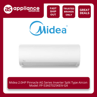 Midea 2.5HP Pinnacle AG Series Inverter Split Type Aircon FP-53AST025KEIV-G4