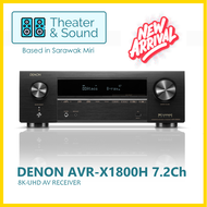 Denon AVR X1800H 7.2Ch 8K AV Receiver