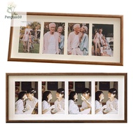 [Eao] 8x20 Wood Picture Frame - 8x20 Photo Frame With Mat Display 4Pcs 4x6 Photos, 4x6 Picture Frame