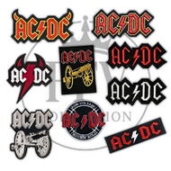 ACDC Music Band Embroidery Patch Embroidery Sewing Emblem Accessories Iron Patch Embroidered Vintage
