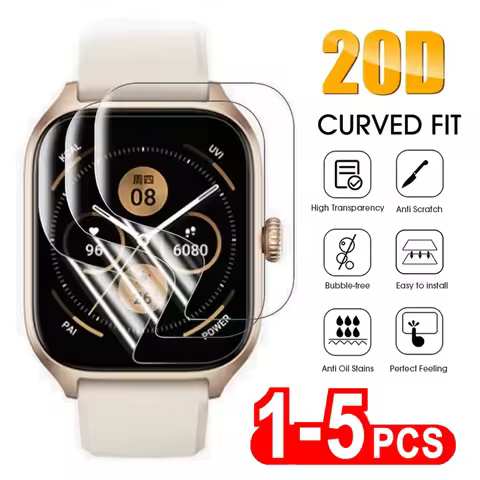 Soft TPU Film for Amazfit GTR 4 3 Pro gtr 2 2e Screen Protector Smartwatch Anti-Scratch Hydrogel Fil