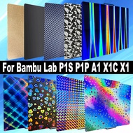 For Bambu Lab A1 Build Plate P1P P1S X1 PEI Sheet PET PEO H1H Double Sided Spring Steel Sheet Plate 