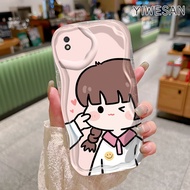 YIWESAN Casing Hp Xiaomi Redmi 9A 9i 9C NFC Redmi A1 A2 POCO C31 Case Casing Lucu Versi Q dari karak