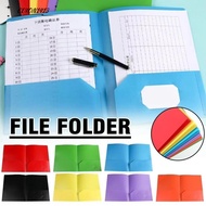 CUION1413KD Two Pocket Folders, Plastic with Pockets A4 Folder,  Store Documents Reusable Waterproof