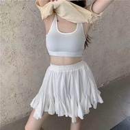 Molisa เสื้อครอปหญิง เสื้อครอปเเขนยาว Crop Top เสื้อยืดสาวหวานเสื้อยืดผู้หญิงฤดูร้อนเกาหลีแขนสั้นแขนสั้น e-girl 110518