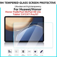 Tempered Glass For Honor Pad X8 Lite X8 Pro 11.5 inch Honor Pad 8 12'' Tablet V7 10.4'' Tablet V7 Pr