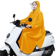 Straw Strawd raincoat, electric motorcycle raincoat, single person enlarged and Sleeved raincoat electric Vehicle motorcycle Poncho single Extra Thickened Thickened Men Women Adult Double Brim Cycling raincoat