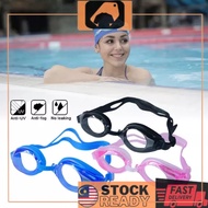 [WF] Swimming Goggles Kids Adult Adjustable Waterproof Anti Fog Swimming Goggle SGlasses Cermin Mata