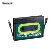 🔥送鋼化膜＋免費順豐🔥 HKD 188｜REMAX 復古磁帶造型 行動電源 10000mAh｜PD 20W 快充｜自帶雙線（雙接口）｜禮品級充電寶｜適用 iPhone 17 / 17 Pro・Sams
