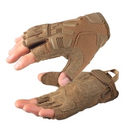 1 pair of tactical fingerless gloves sports sports air gun combat paintball shooting hunting driving