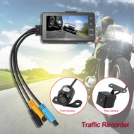 Motorcycle Camera Recorder DVR  Waterproof Lens Dash Cam 3 inch 140 Degree View Angle Motorcycle Cam