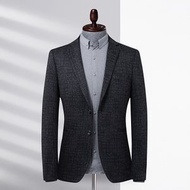 萊詩伯特西裝男秋冬新款韓版彈力男式休閒小西裝男士修身西服外套