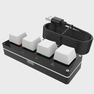 3 Key 1 Knob/4 Key Programming Macro  Knob Keyboard RGB Wired USB Mini Mechanical Keyboard Hotswap M