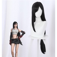 In Stock Final Fantasy VII FF7 Tifa Lockhart Cosplay Wig Heat Resistant Synthetic Hair