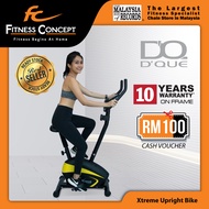 Fitness Concept: DQUE Upright Exercise Bike with 8 level Resistance 5kg Flywheel [Online Exclusive]