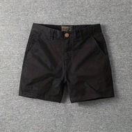 Casual shorts mens fashion cotton slim solid color three quarter pants summer fashion brand elastic 