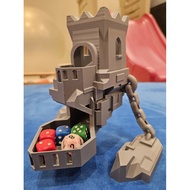 Floating Castle Dice Tower DnD Dice Roll - Black
