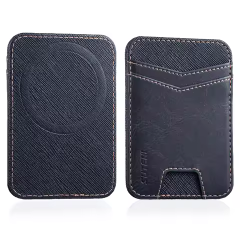 Leather Wallet Magnetic Cellphone Card Holder For Magsafe For iPhone 12 13 14 15 16 17 Pro Max RFID 