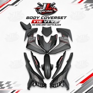 JL RACING COVERSET MX KING GREY 2017 Y16 V1 V2 ABS MATE HITAM HLD / HPW