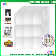 Isi ulang halaman dalam album kartu kompak buram matte - halaman kartu kecil album 4 bingkai 3 inci