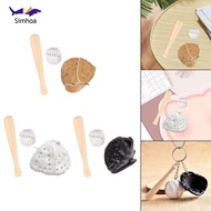 [Simhoa] Mini Baseball Keychain Accessory, Mini Baseball Glove Souvenir Softball Sports,