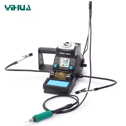 YIHUA 982-III Original Soldering Iron Precision Soldering Station with 2 Help Hands Control Temperat