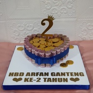 Hadiah Aniv Kado Ultah Aniversary Gift Pacar Ortu| Money Cake Kue Uang